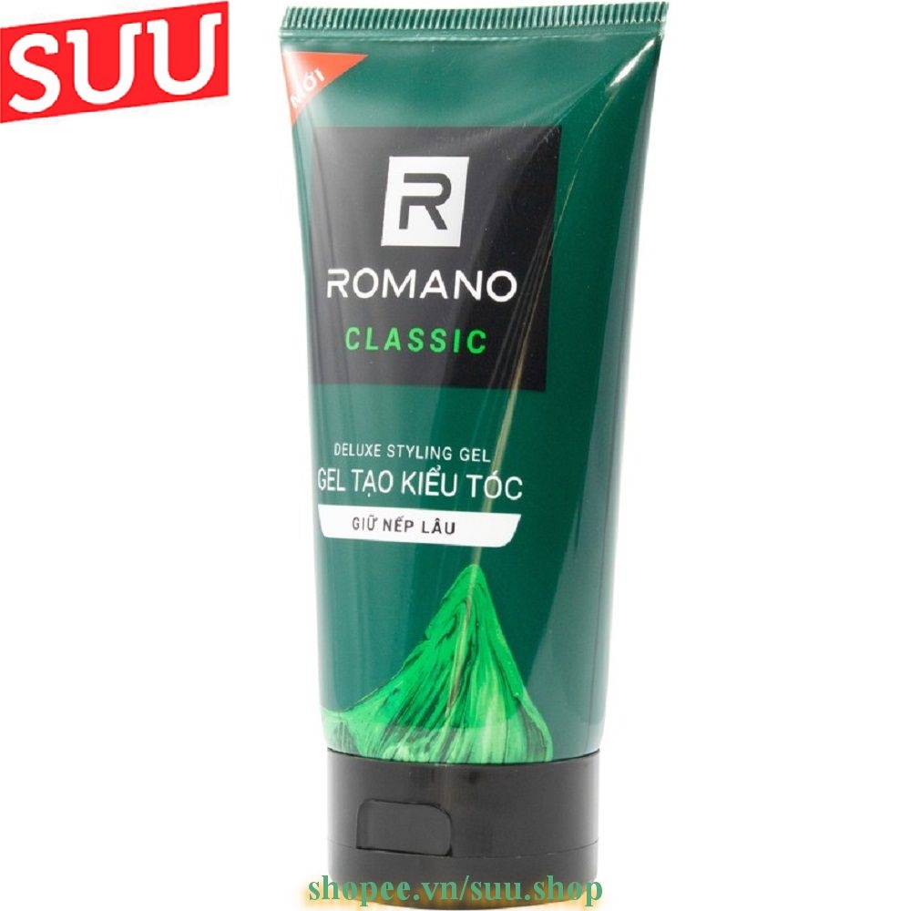 Gel vuốt tóc Romano Classic giữ nếp lâu mềm tóc 150g-Mẫu mới suu.shop cam kết 100% chính hãng