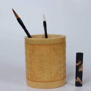 Ống tre đựng bút