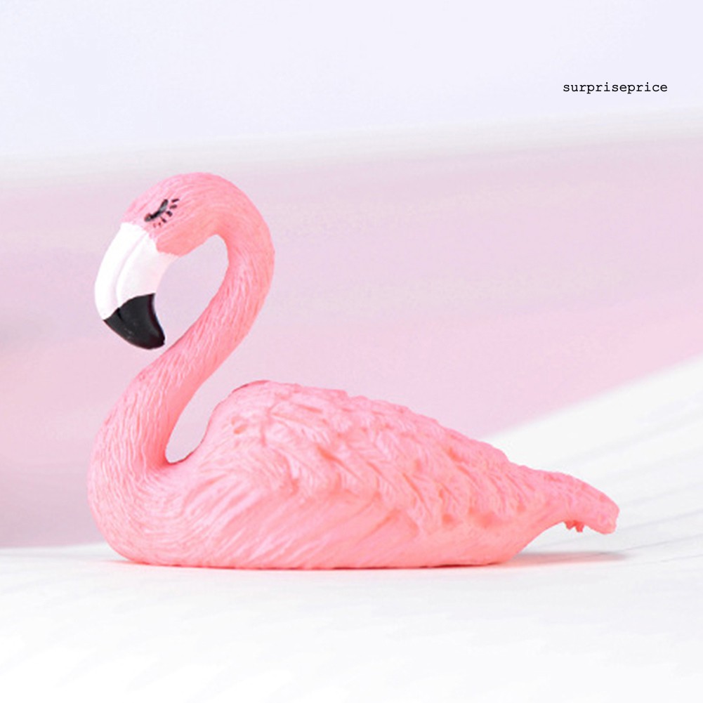 Mô hình chim hồng hạc mini xinh xắn dùng cho trang trí sân vườn