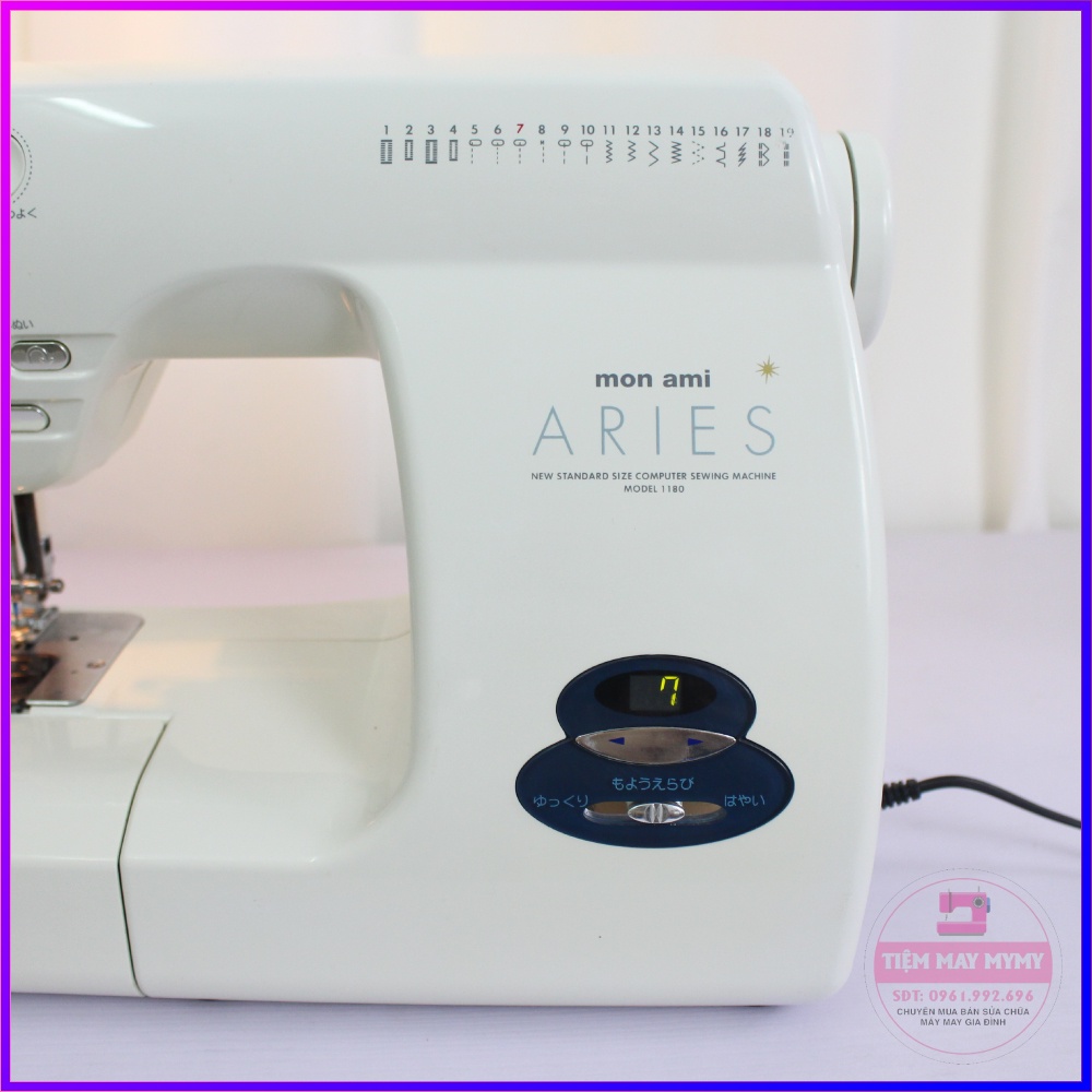 Máy May Để Bàn Nhỏ Gọn - Máy Khâu Mini Gia Đình Nhật Bản Singer ARIES Bền Đẹp - CÓ BẢO HÀNH