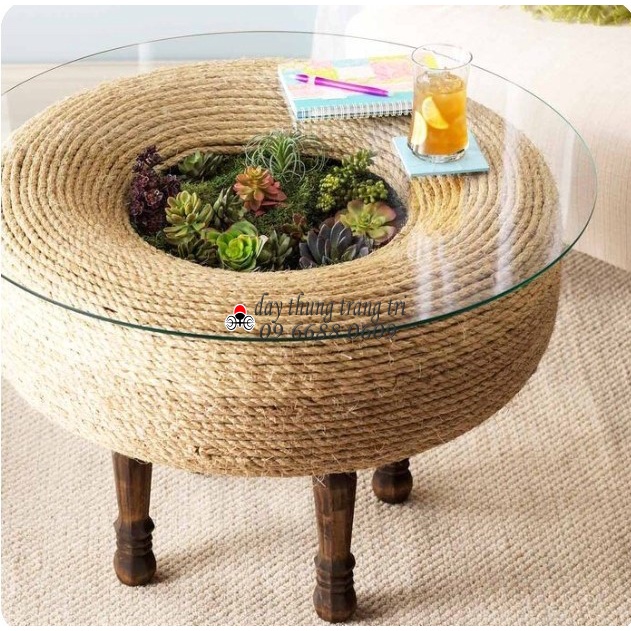Dây thừng trang trí, 10m dây gai trang trí,  dây thừng gai , làm đồ cào móng mèo, làm đồ handmade, sidaythung