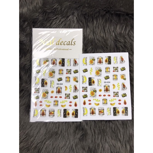 stick dán móng quả đu đủ ( làm móng , nail box )