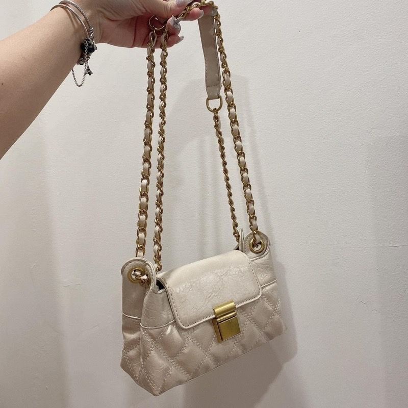 Túi ô trám khóa đồng