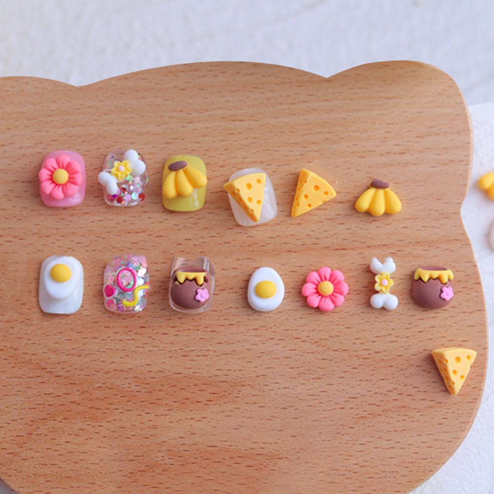 [Hàng mới về] Phụ kiện gắn trang trí móng tay hình hoạt hình 3D thời trang Nhật Bản