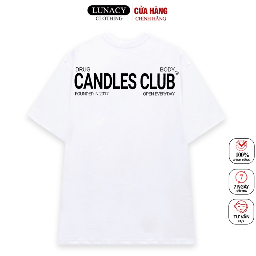 Áo thun tay lỡ CDL WB phông Unisex nam nữ Cotton oversize form rộng LUNACY