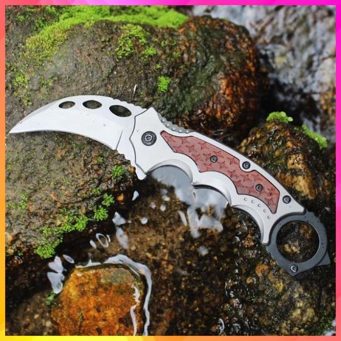 Dao karambit fox có bao da cao cấp, dao phượt gọt hoa quả tiện lợi