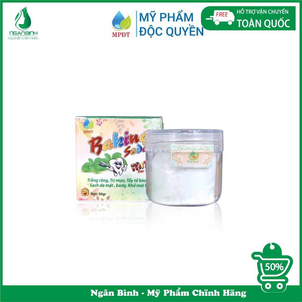 Baking soda đa dụng làm trắng, sử dụng trong nấu ăn, làm đẹp, vệ sinh đồ dùng và nhà cửa lọ 50gr