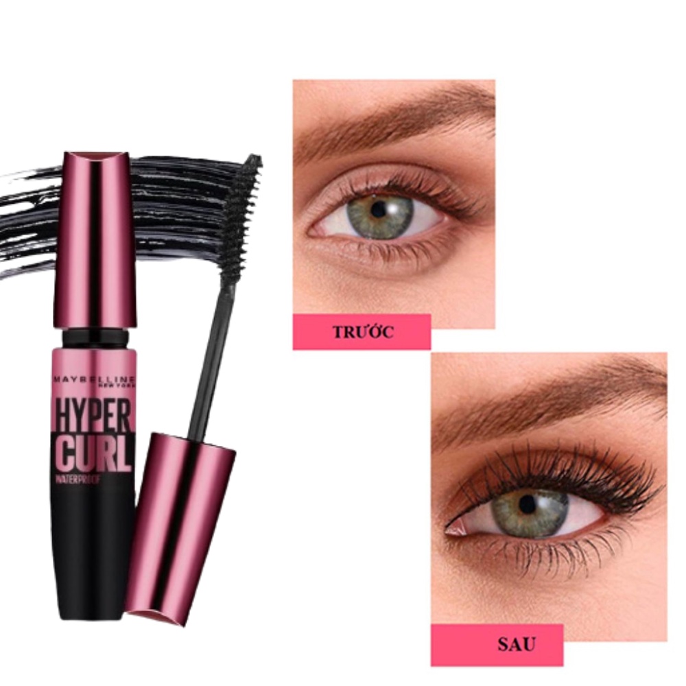 Mascara dài và cong mi Maybelline Hyper Curl Waterproof