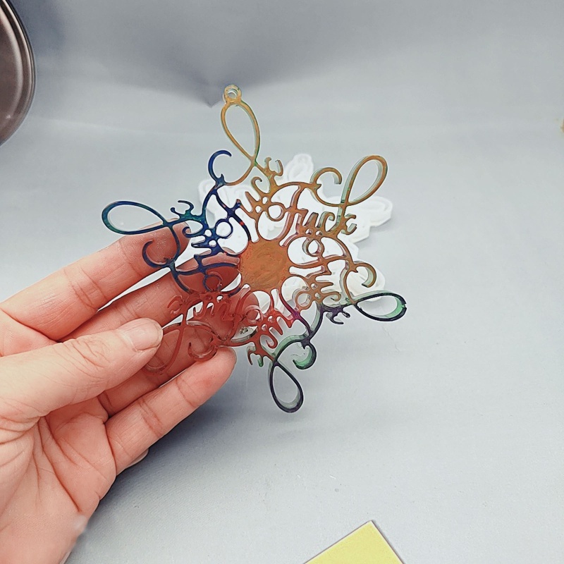 Khuôn Silicone Hình Bông Tuyết Làm Khay Phục Vụ Thức Ăn Diy