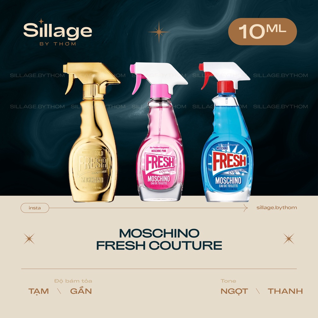 M O S C H I N O FRESH COUTURE PINK GOLD EDT | Mẫu thử nước hoa