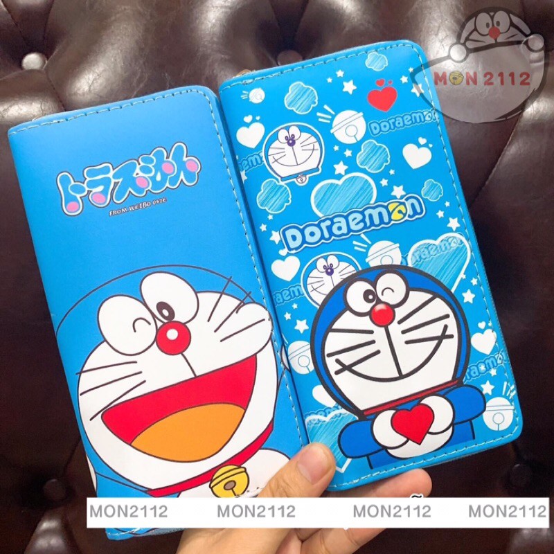 Bóp ví dài Doraemon Doremon da pu