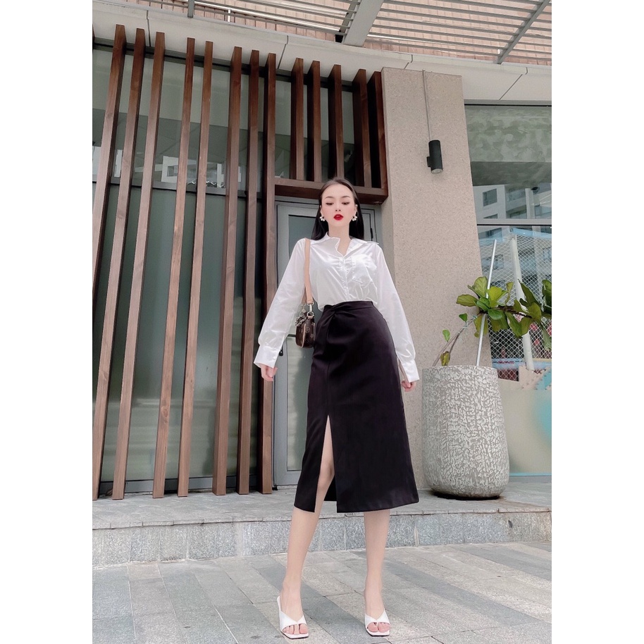 Set áo kate + váy dạ. Có 1 màu . KÈm hình chụp thật 100%. Size dưới 55kg vừa. Đơn giản mà đẹp nha mấy chế