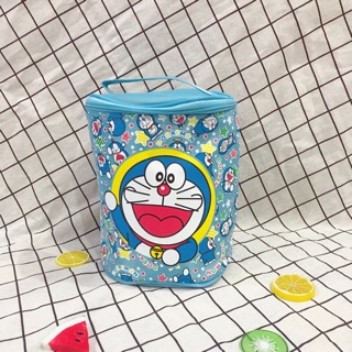 Túi đựng hộp cơm giữ nhiệt dài da pu doremon doraemon