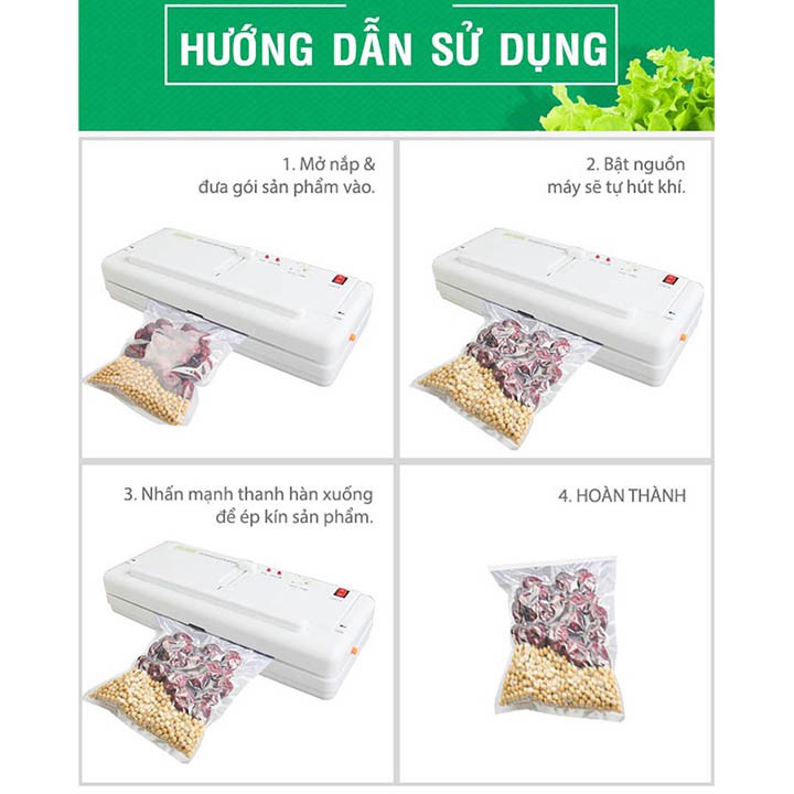 Máy Hút Chân Hàn Miệng Túi Không Kén Bao Bì DZ-300A