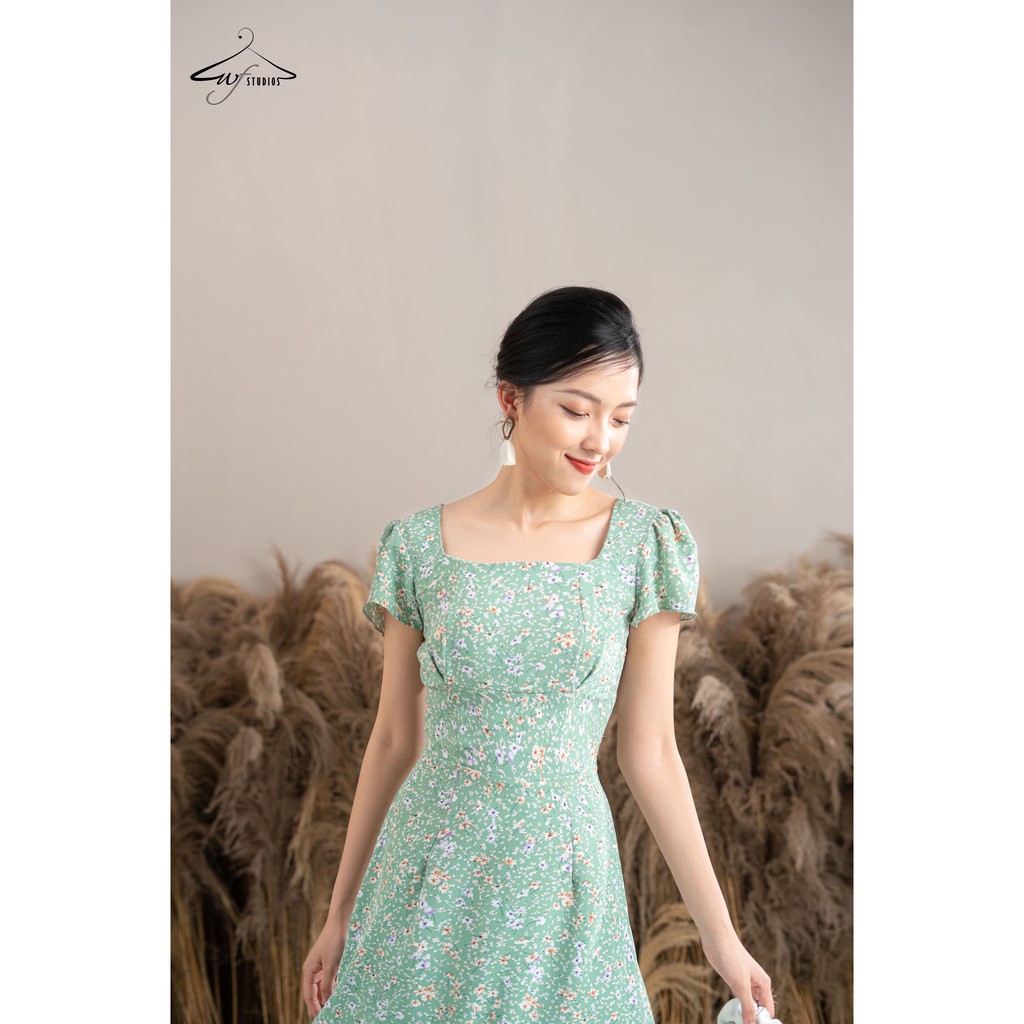 Váy hoa xoè cổ vuông-Demi Dress-V10-wfstudios | BigBuy360 - bigbuy360.vn