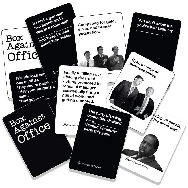 Box Against Office Trò Chơi Trên Bàn Cờ Chơi Bài Cards Games Board Game Funny Famliy Party Game for College Camping Các Loại Cờ Bua Tiec Tro Choi