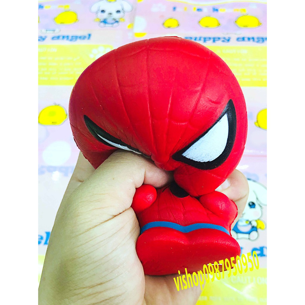 ĐỒ CHƠI SQUISHY NGƯỜI NHỆN ĐỎ mã TFI27 EBTS so