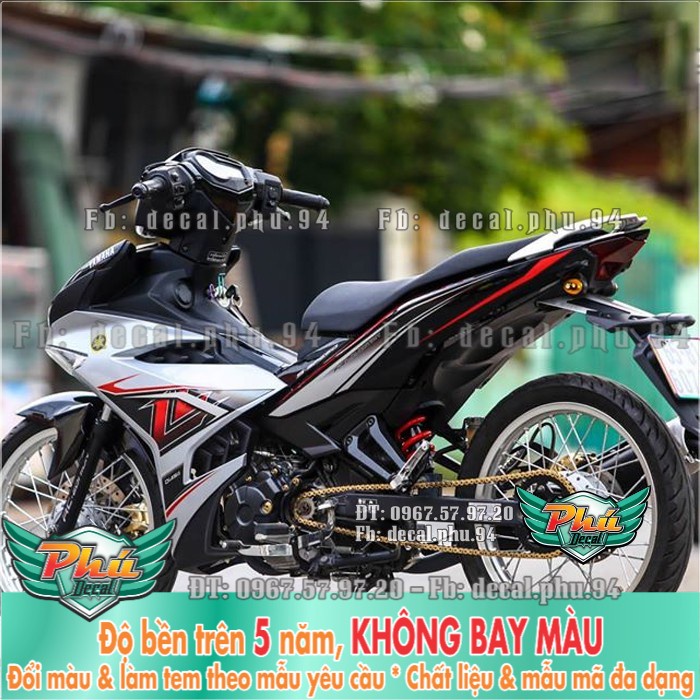 Tem rời EX 150 đen bạc LC (P) -1