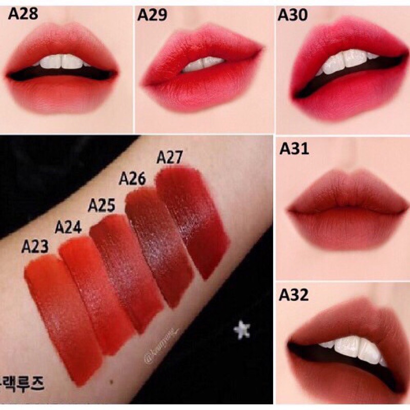 Son blackrouge 𝐅𝐔𝐋𝐋 𝐌𝐀̀𝐔 Son Kem Lì Black Rouge Air Fit Velvet Tint | BigBuy360 - bigbuy360.vn