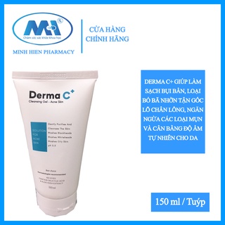Sữa rửa mặt derma c+ dành cho da dầu mụn, chuyên khoa da liễu khuyên dùng, bác sĩ kê đơn