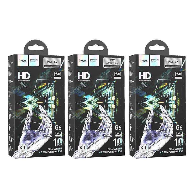 Kính cường lực Hoco G6 siêu bền miếng dán dùng cho iPhone 12 / 13 - Chính hãng