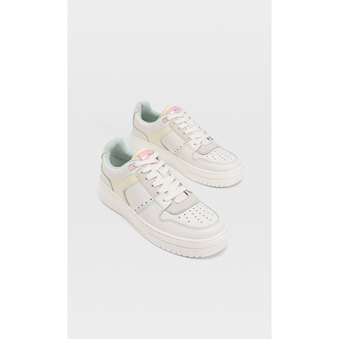 [JOIEHOME] Giày sneaker màu trắng pha màu, hàng xuất xịn
