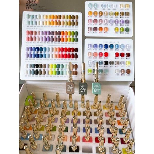 Set sơn gel very good nail 60 màu Chai Dài , ( Fullbox Tặng BẢNG MÀU + Base , Top )