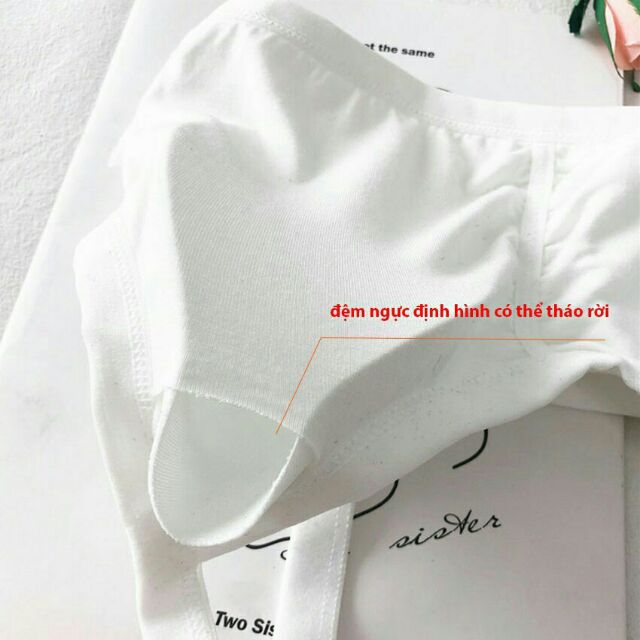 Áo Bra Học Sinh kiểu dáng 3 dây thời trang- không gọng mút mỏng