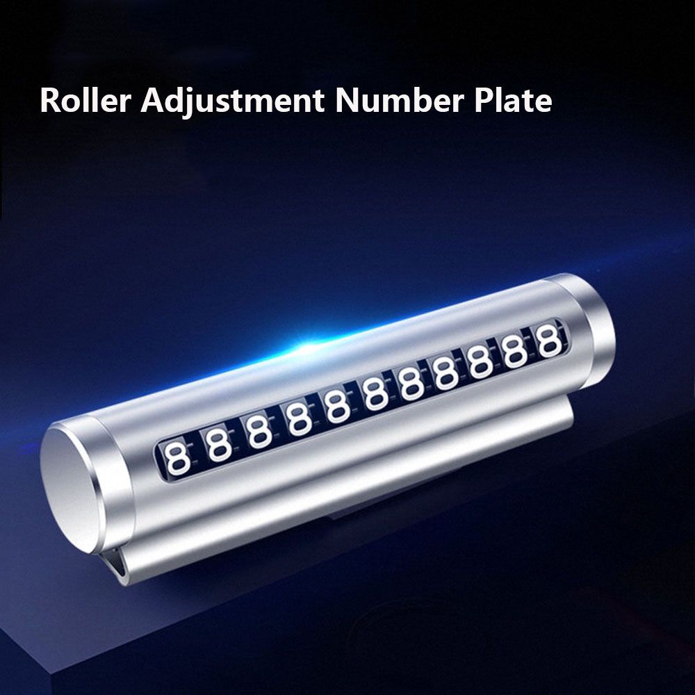 Thẻ điện thoại đỗ xe tạm thời bằng hợp kim nhôm nhiều màu sắc cho ô tô