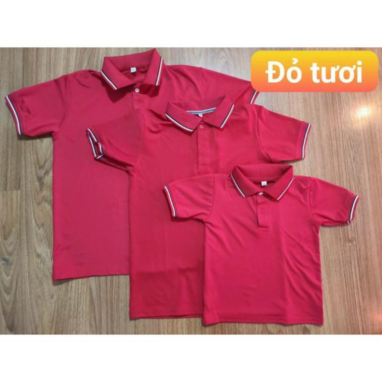 Áo thun polo cá sấu có cổ nam nữ - đồng phục gia đình  3 4 5 người chất  co giãn tốt loại 1