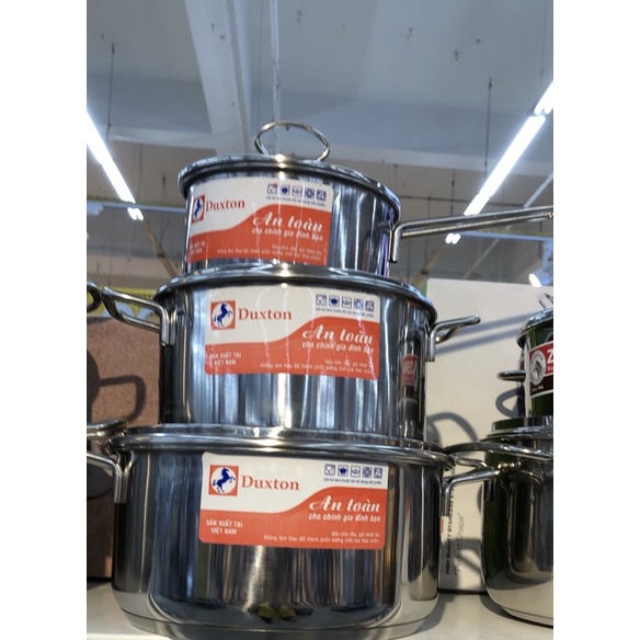 Bộ nồi inox 3 đáy Duxton