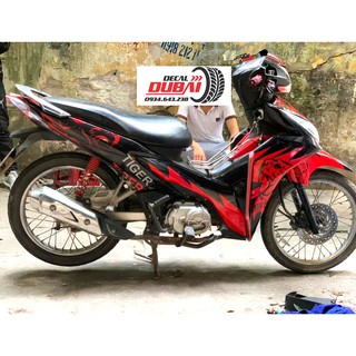 Tem Trùm Wave RSX Đen Đỏ Tiger