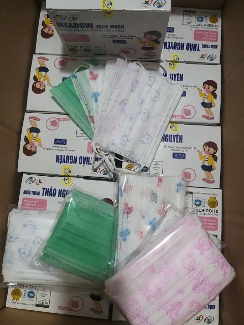 Khẩu trang y tế trẻ em 3 lớp Thảo Nguyên 50c