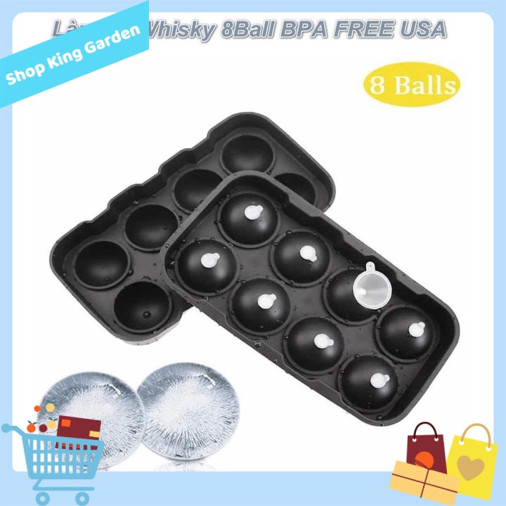 King's Garden - Làm đá Whisky 8 Ball BPA FREE