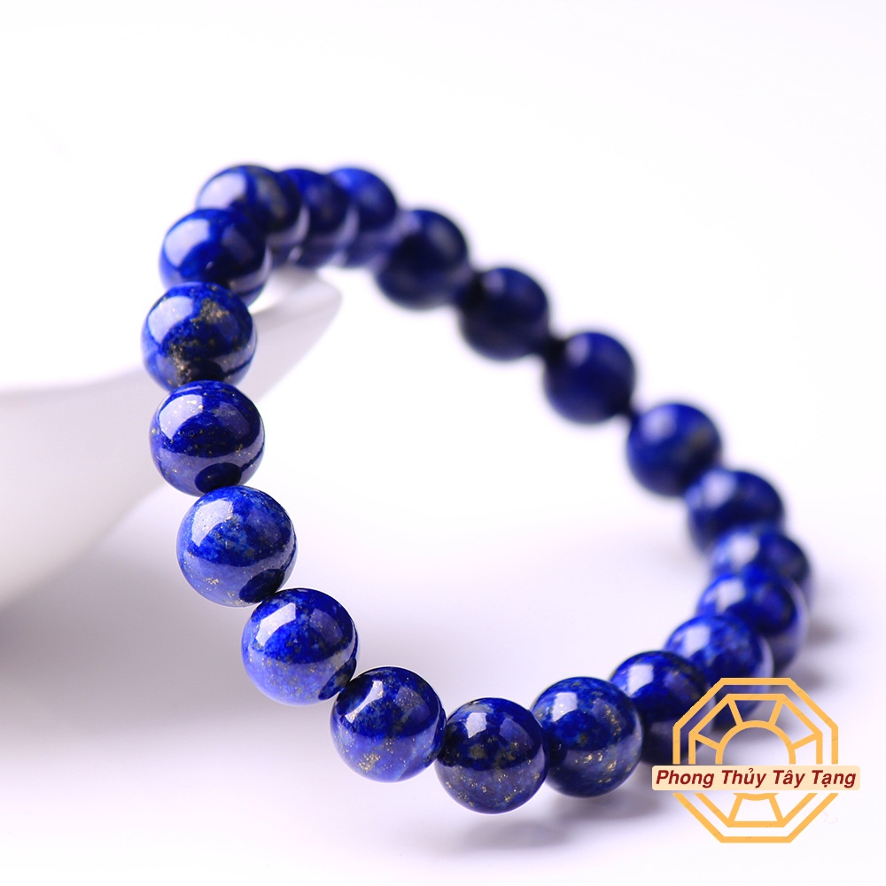 Vòng tay phong thủy Đá Lapis Lazuli [TẶNG HỘP GỖ] - nam nữ mệnh Thuỷ Mộc - Phong Thủy Tây Tạng