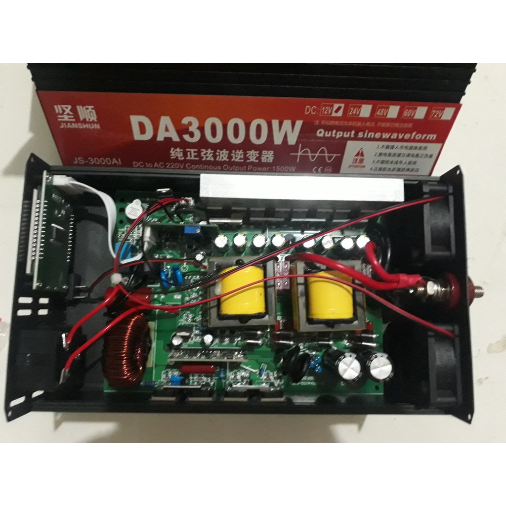 BỘ KICH ĐIỆN INVERTER 12V-24V Lên 220V 3000W SIN CHUẨN - DA-3000W