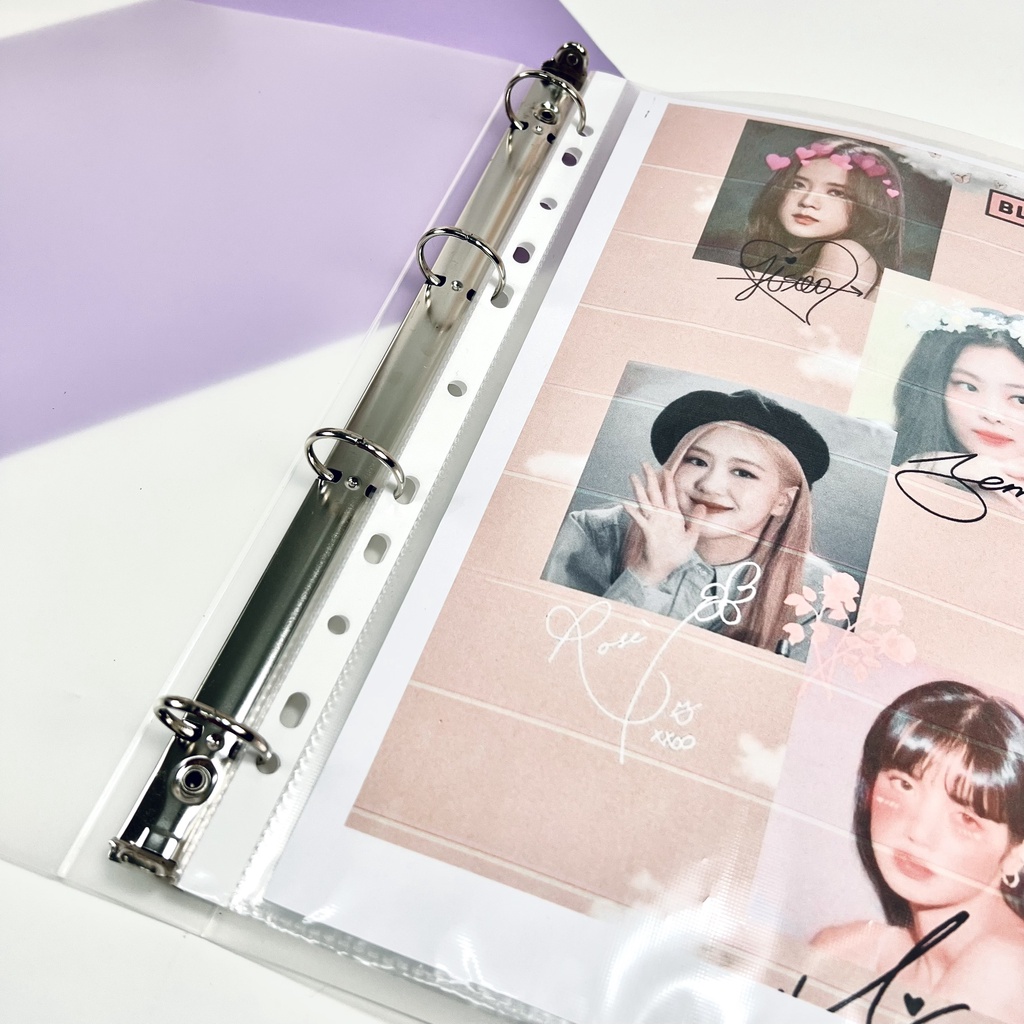 Binder Sổ còng A4 4 còng bìa sổ còng nhựa collect book đựng ảnh Buka