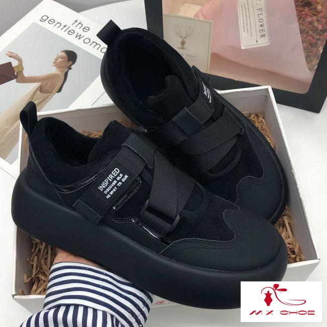 M & X ~  Giày Thể Thao Quai Dán Dày Phong Cách Mới 2022 Dễ Phối Đồ Hợp Thời Trang Cho Nữ