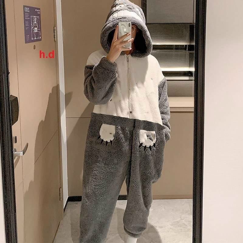 Bộ đồ lông thêu hình chuột ngộ nghĩnh độc lạ nhiều màu sắc. nganunisex