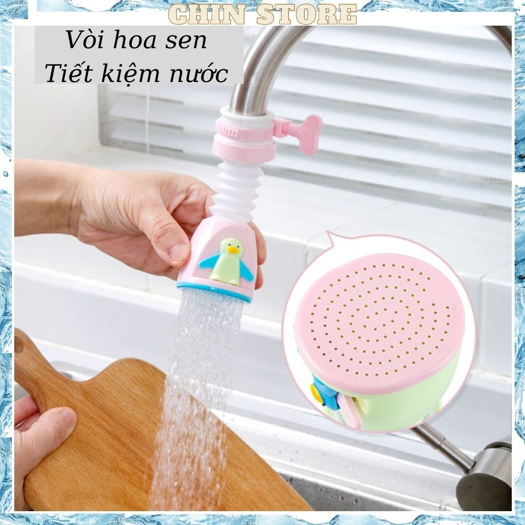 Đầu lọc nước trực tiếp tại vòi đa năng xoay 360 độ chim cánh cụt vẫy 12*5cm