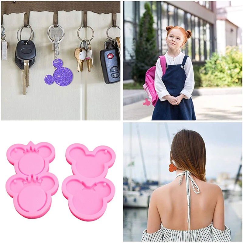 Khuôn Làm Móc Khóa / Điện Thoại Bằng Nhựa Resin Không Đánh Bóng DIY