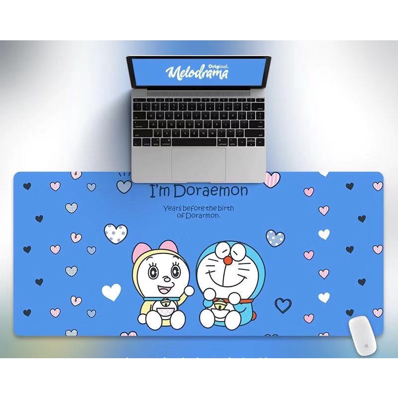 Tấm lót chuột và bàn phím máy tính cỡ lớn hình Doraemon