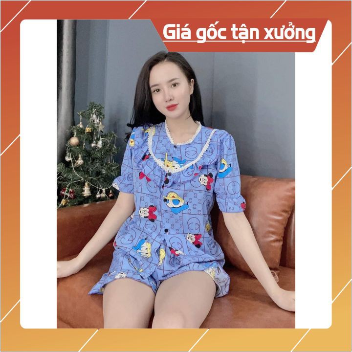 Đồ bộ nữ ngắn ❤️Mẫu Mới❤️Giá Gốc Tận Xưởng❤️ Thiết kế trẻ trung, thoải mái, freesize 60kg