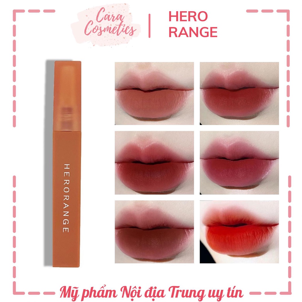 🧸New Arrival🧸Son Lì HERORANGE Chính hãng Mềm Mịn Chống Thấm Nước Lâu Trôi ✨✨✨ | BigBuy360 - bigbuy360.vn