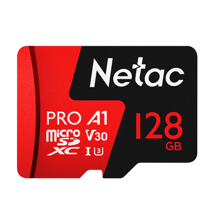 Thẻ nhớ MicroSD NETAC 128GB class 10 u3 dành cho camera và điện thoại