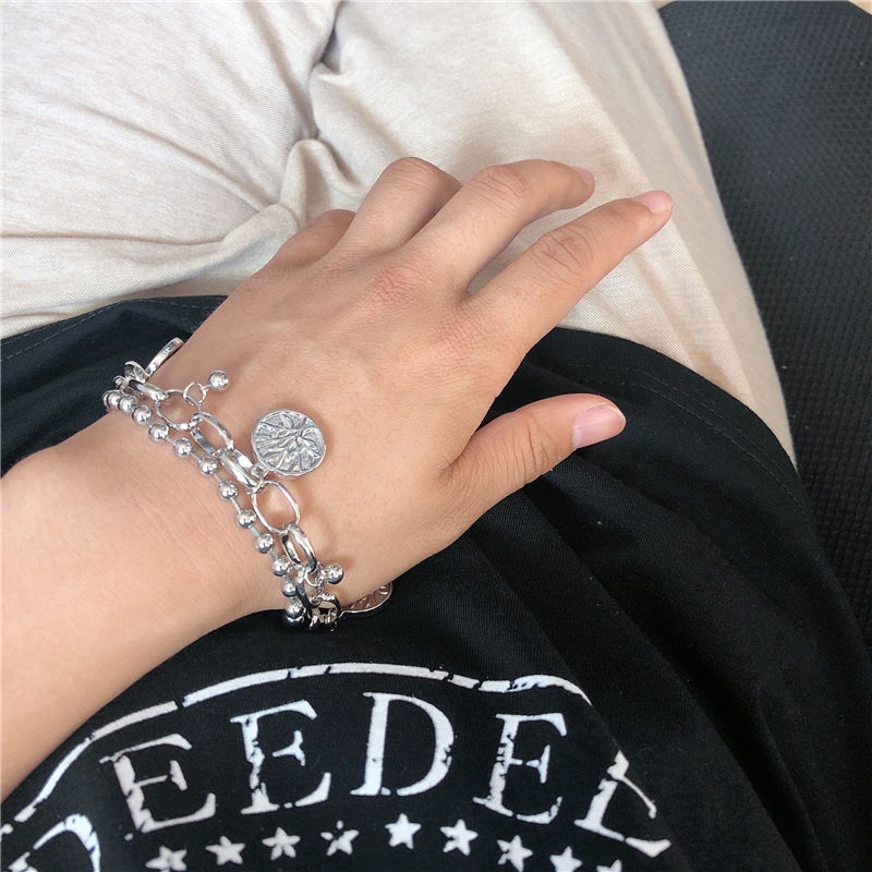 Vòng Tay Hai Lớp Phong Cách Hip Hop Cá Tính