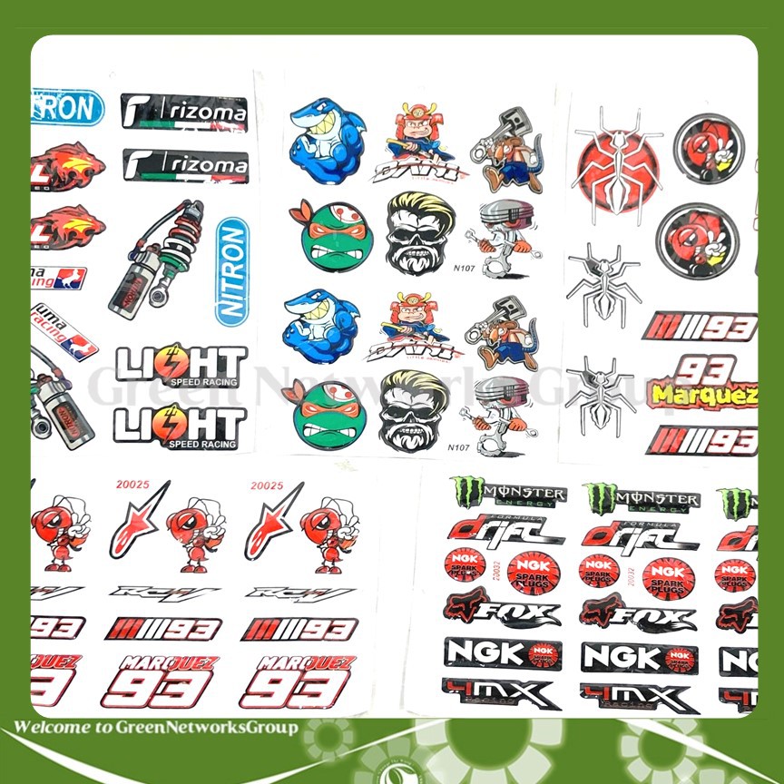 Tem dán decal cảnh báo Phượt Tiểu Long King Drag (Sản phẩm giao mẫu ngẫu nhiên) - Greennetworks