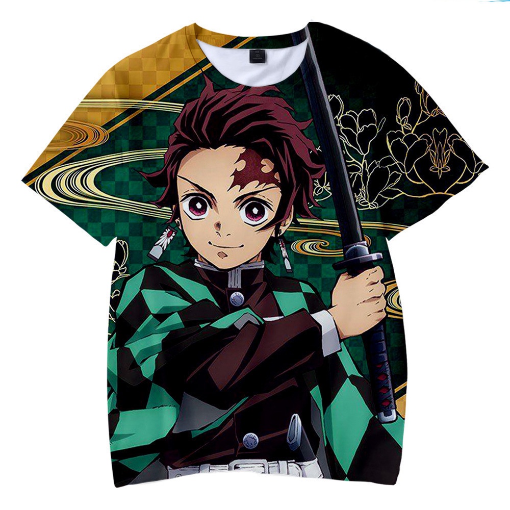 [Bán Chạy] Áo Thun In Hình Anime Demon Slayer Kimetsu No Yaiba Kamado Tanjiro Nezuko Nhật Bản Cho Người Lớn