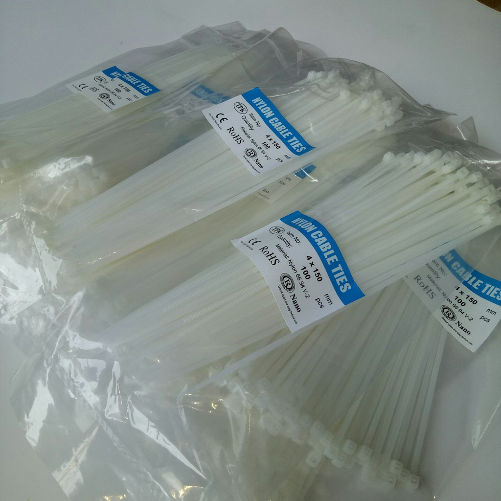 Dây Rút Nhựa Màu Trắng