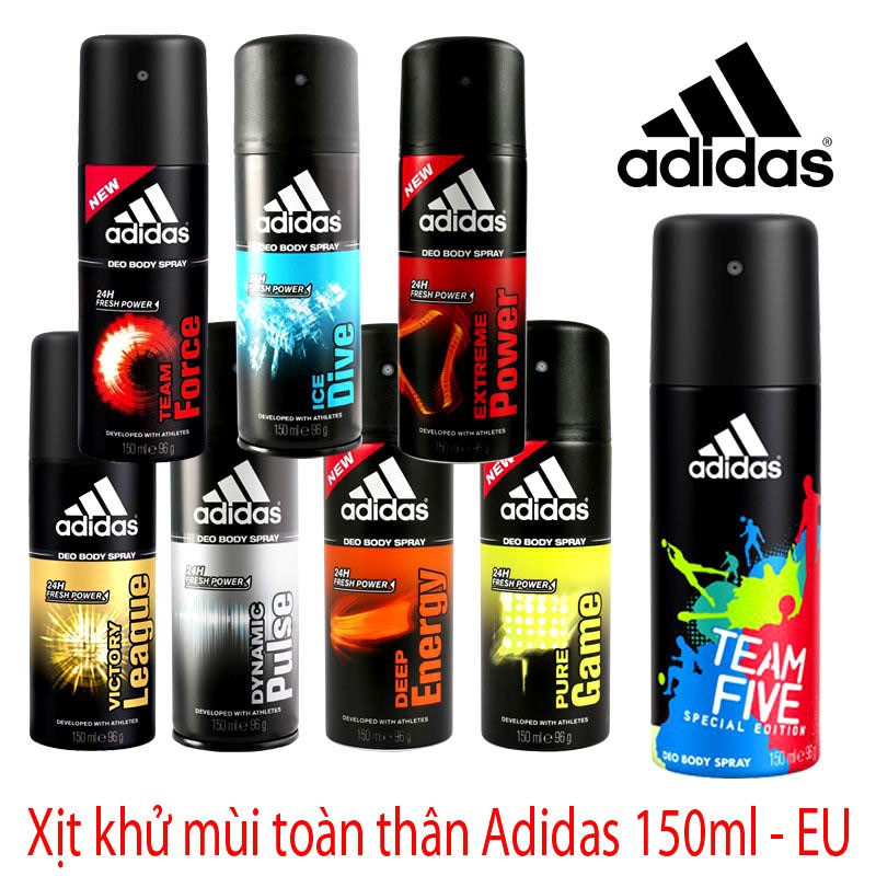 Xịt khử mùi Adidas 150ml (EU)